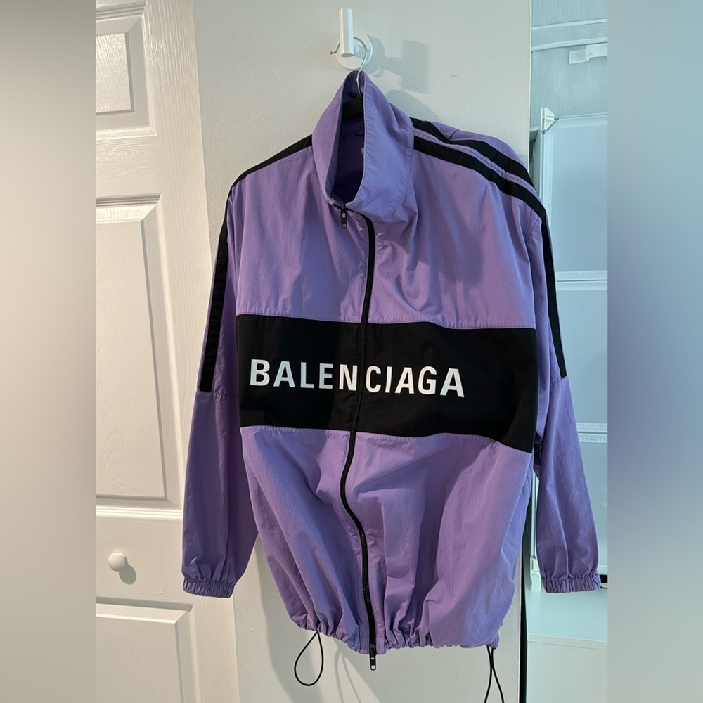 Purple & Black Balenciaga Windbreaker